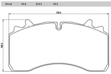 Brzdové desky SAF 210x109