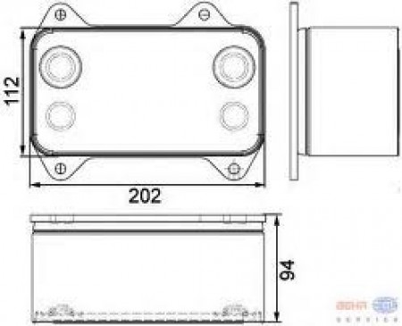 Chladič oleje XF95 original BEHR