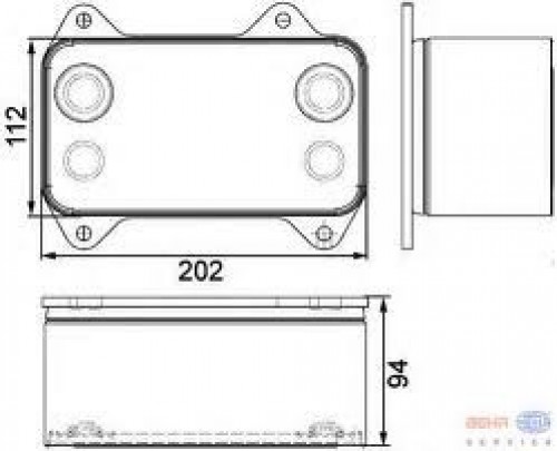 Chladič oleje XF95 original BEHR Chladič oleje XF95 original BEHR