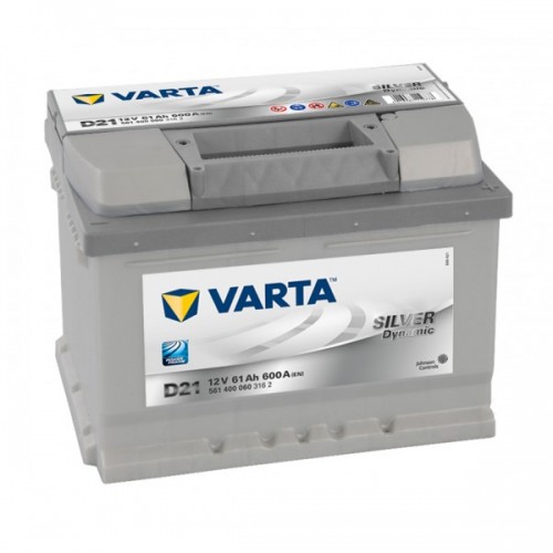 Autobaterie VARTA SILVER Dynamic 12V 61Ah 600A, D21
